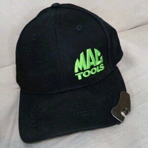 Mac Tools Snapback Hat Black & Green Bottle Opener Embroidered Logo